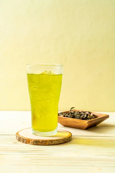 Iced Japanese green tea — Stock Photo, Image