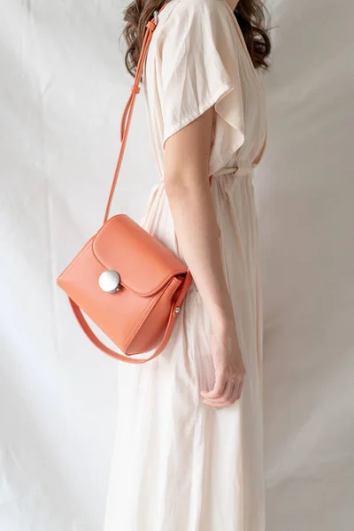 woman leather fashion bag