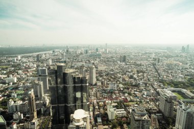 Güzel cityscape mimarisi ve Bangkok Th içinde bina