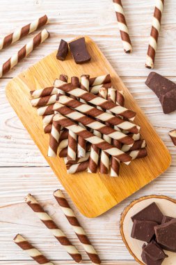 çikolata gofret sopa rulo