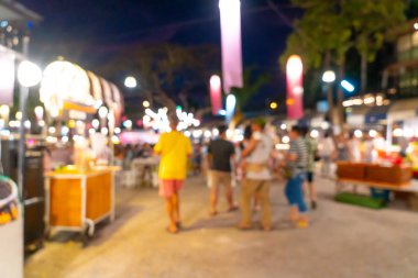 soyut bulanıklık ve gece semt pazarı defocused