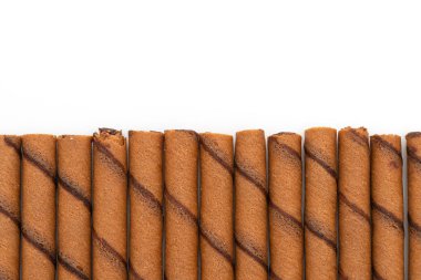 çikolatalı gofret çubuk rulo