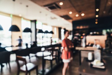 soyut bulanıklık ve defokus kahve dükkanı ve kafe restoran