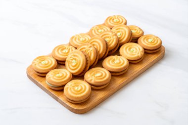 pandan kremalı kurabiyeler