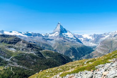 Gösterim Matterhorn Peak Zermatt, İsviçre.