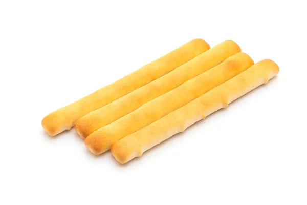 Biscuits bread stick on white background — Stock Photo, Image
