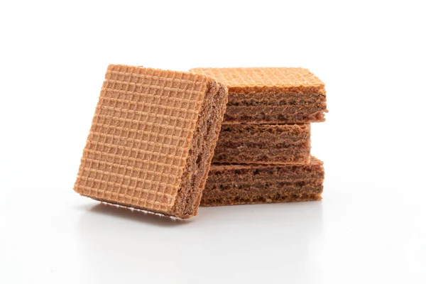 Wafer kex med choklad grädde — Stockfoto