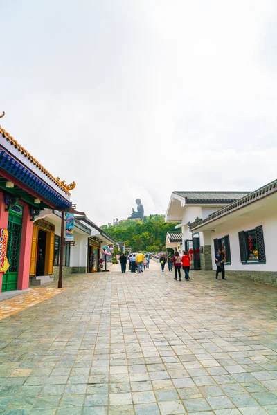 HONG KONG - 21 de FEB de 2019: Tian Tan Buddha alias el Gran Buda es — Foto de Stock