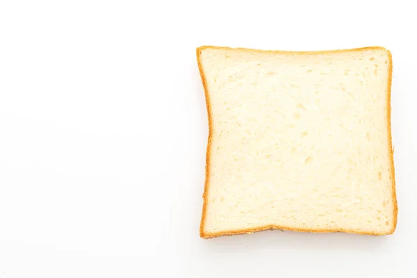 Krajíčky chleba na bílém pozadí — Stock fotografie