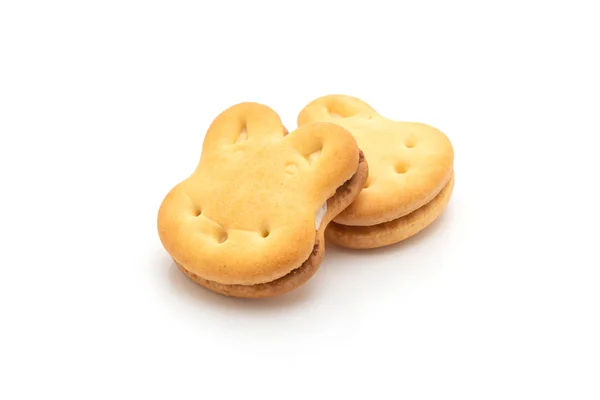 Konijn koekjes met crème — Stockfoto