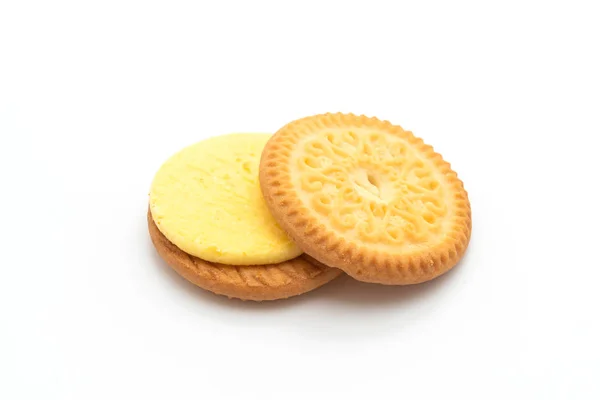 Koekjes met boter vanille crème — Stockfoto