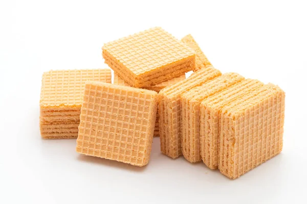 Waffelkeks mit Orangencreme — Stockfoto