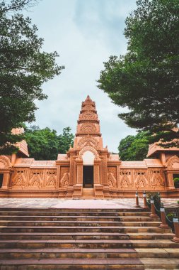 Wat Tham Phu Wa, Kanchanaburi, Thail'de güzel mimari