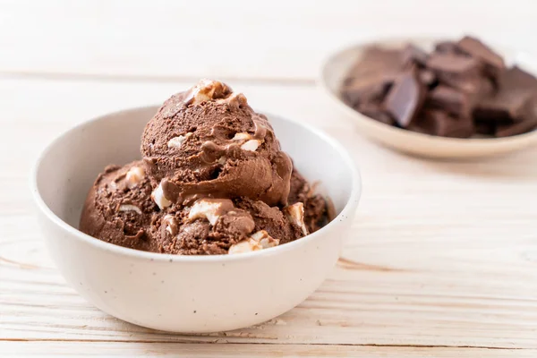 マシュマロとチョコレート アイス クリーム — ストック写真