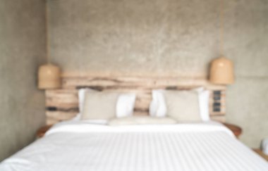 arka plan için soyut bulanıklık yatak odası iç dekorasyon