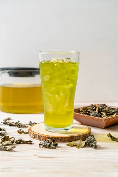 Té verde japonés helado — Foto de Stock