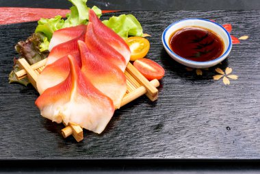 Stimpson sörf Clam veya hokkigai sashimi 