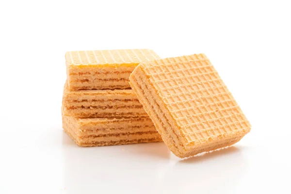 Wafer biscuit met sinaasappel crème — Stockfoto