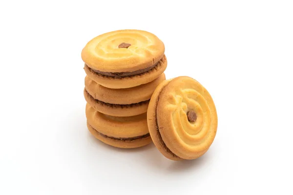 Печиво з шоколадним кремом — стокове фото