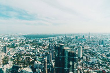 Güzel cityscape mimarisi ve Bangkok Th içinde bina