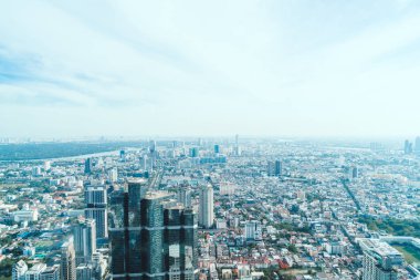 Güzel cityscape mimarisi ve Bangkok Th içinde bina