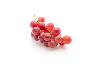 beyaz zemin üzerine taze üzüm 