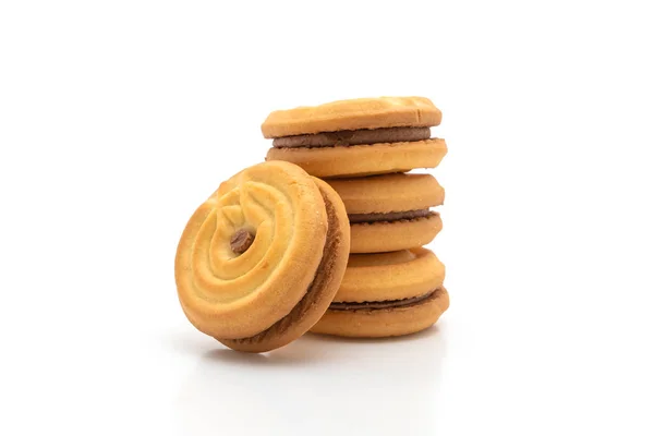Печиво з шоколадним кремом — стокове фото