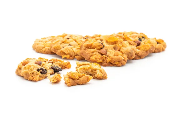 Biscuits faits maison aux raisins secs et aux amandes — Photo