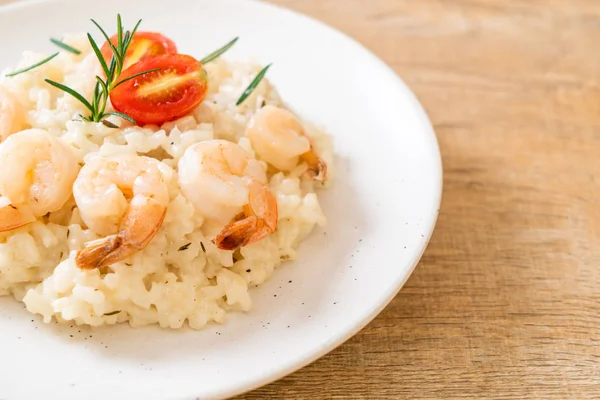 karides ile İtalyan risotto