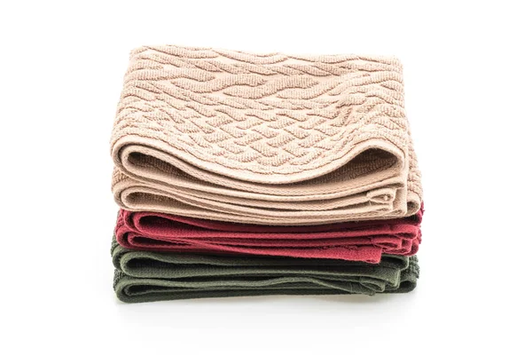 Beyaz arkaplanda havlu