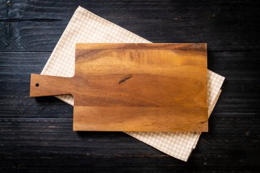 mutfak bezle ahşap tahta boş kesme