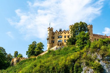 Bavyera kalede Hohenschwangau, güzel mimari 
