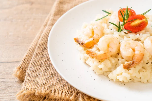 karides ile İtalyan risotto