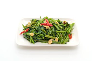 Kızarmış Çin sabah Glory veya su ıspanak