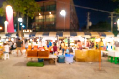 soyut bulanıklık ve gece semt pazarı defocused