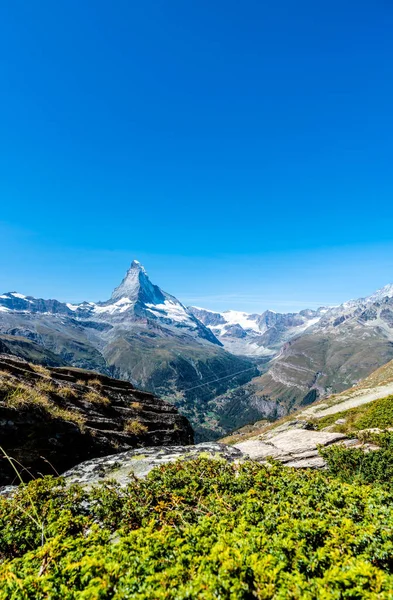 Vistas do pico de Matterhorn em Zermatt, Suíça . — Fotografia de Stock