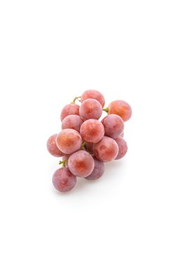 beyaz zemin üzerine taze üzüm 