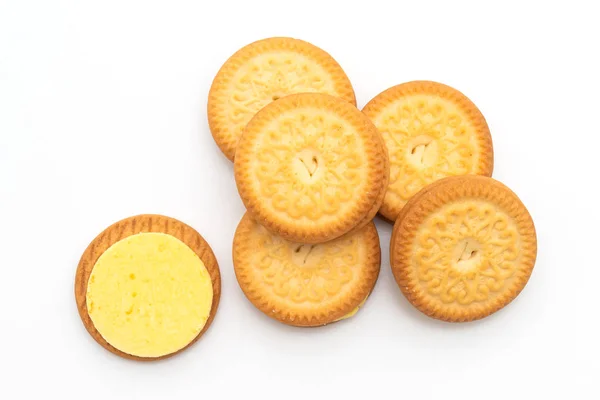 Печиво з вершковим маслом ванільний крем — стокове фото