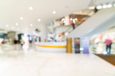 Soyut bulanıklık ve defocused lüks alışveriş merkezi
