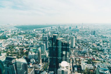 Güzel cityscape mimarisi ve Bangkok Th içinde bina