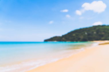 soyut bulanıklık ve tropikal plaj ve deniz paradise Isl defocus