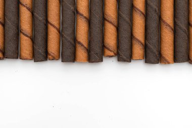 çikolatalı gofret çubuk rulo