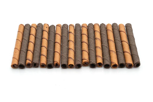 Cioccolato wafer stick roll — Foto Stock