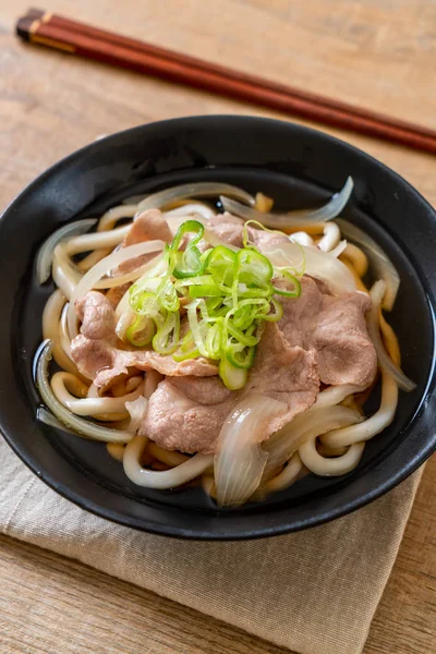 Shoyu udon ramen nudle s vepřovým masem (Shoyu Ramen) — Stock fotografie