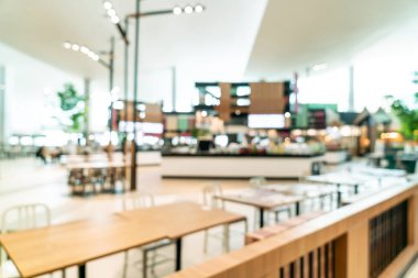 soyut bulanıklık ve food court Merkezi alışveriş merkezi defocused