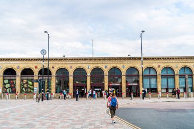 Cambridge, İngiltere. 28 Ağu 2019 : Cambridge Demiryolu stati