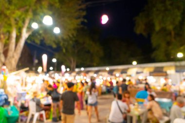 soyut bulanıklık ve gece semt pazarı defocused