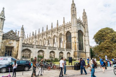 Cambridge, Uk - 28 Ağustos 2019: King's college (1446 yılında