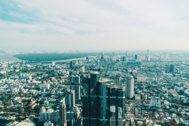 Güzel cityscape mimarisi ve Bangkok Th içinde bina