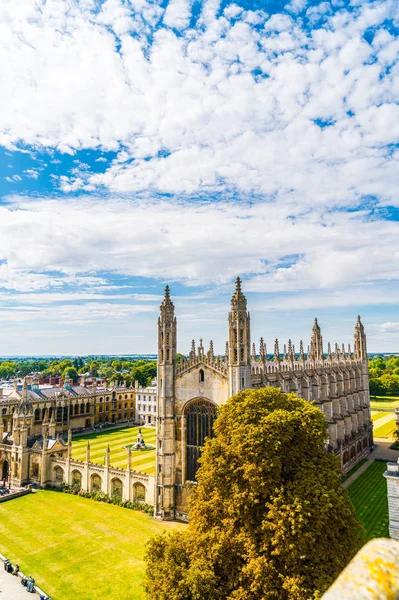 Vista ad alto angolo della città di Cambridge, Regno Unito — Foto Stock